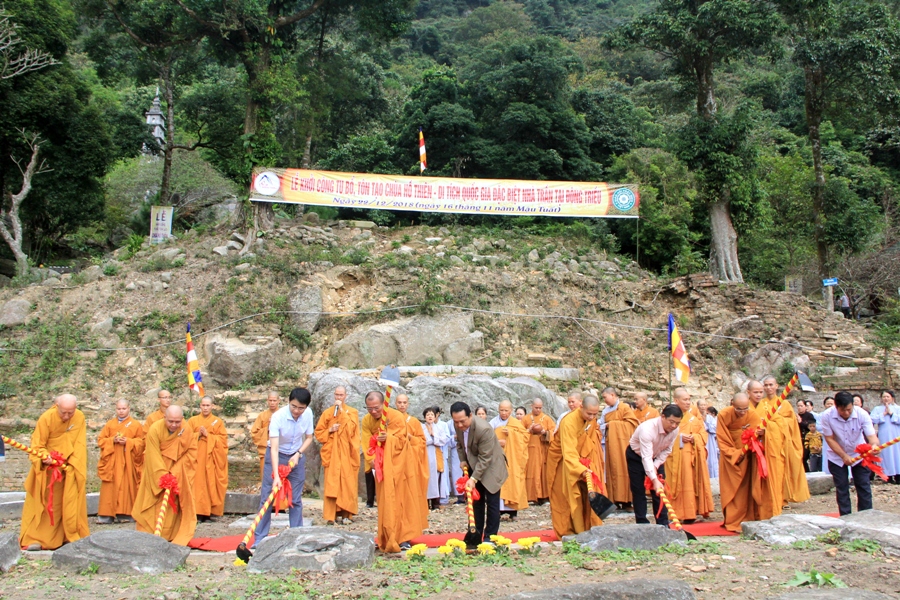 Lễ khởi công trùng tu tôn tạo chùa Hồ Thiên - Đông Triều 